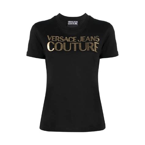 versace jeans couture logo t shirt black